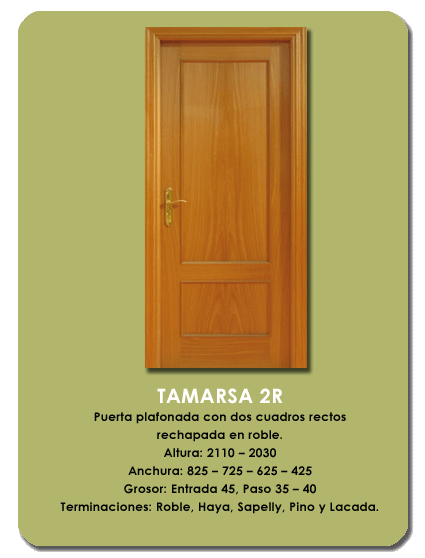 Baya necesario ligero Puertas | TAMARSA SL
